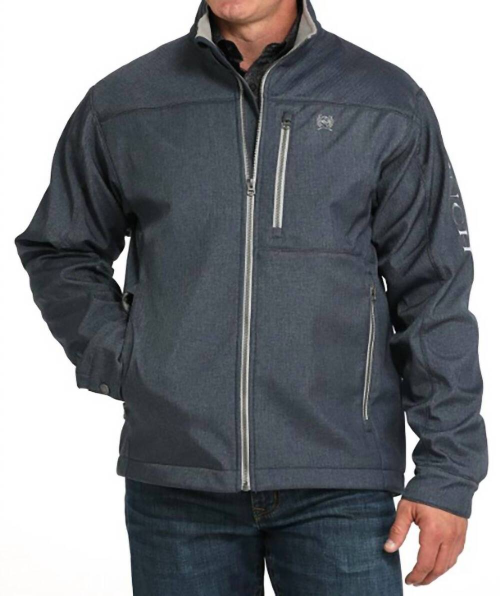 NEW CINCH men's concealed carry herringbone bonded jacket in navy